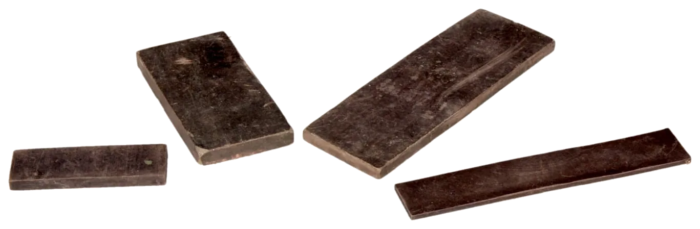 Flat kraflex hand blocks in four sizes, from a small pocket block to a full bench block