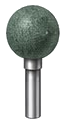 Ball mounted point