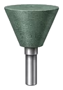 Inverted cone mounted point